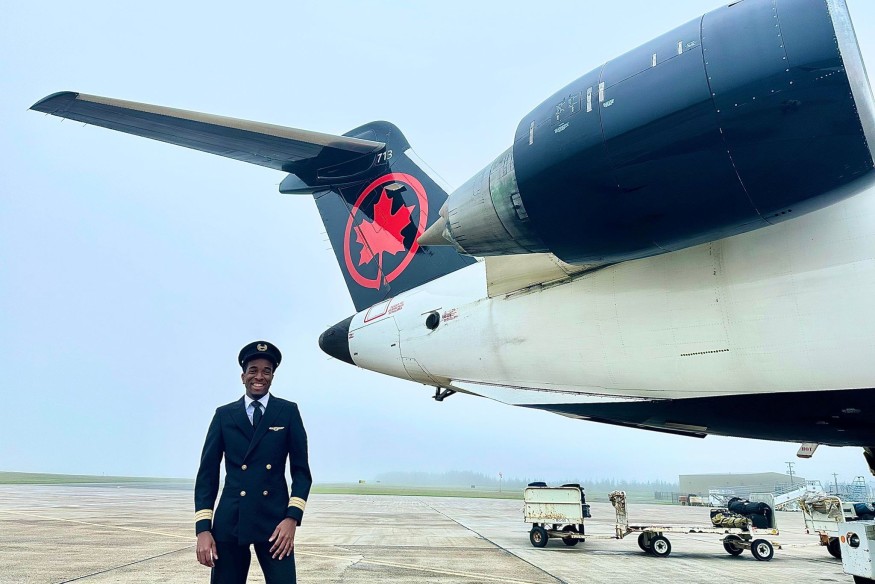 A 25 ans, le guyanais Tijahni Judick, devient pilote à Air Canada Express / Jazz Aviation LP